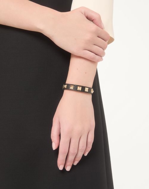 Valentino Garavani - Pulsera Rockstud - Negro - Mujer - Joyas