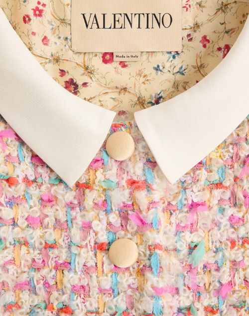 Valentino - Candy Tweed Jacket - Multicolour - Woman - Jackets And Blazers