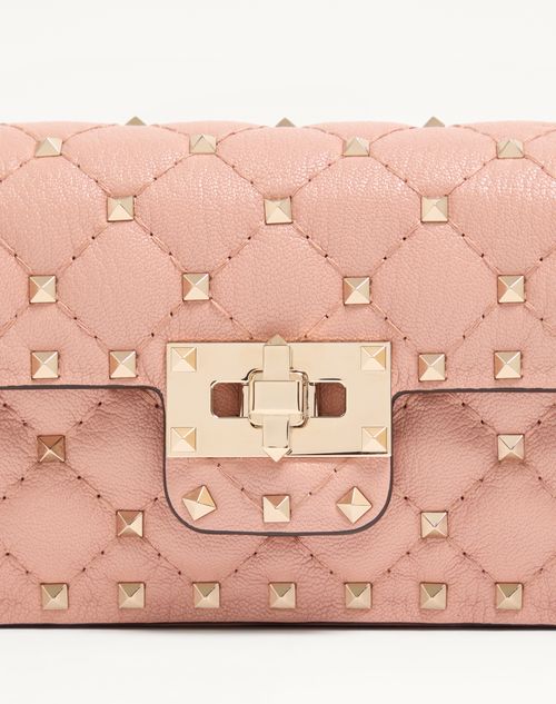 Valentino Garavani - Valentino Garavani Rockstud Spike Small Shoulder Bag In Kidskin - Phard - Woman - Shoulder Bags