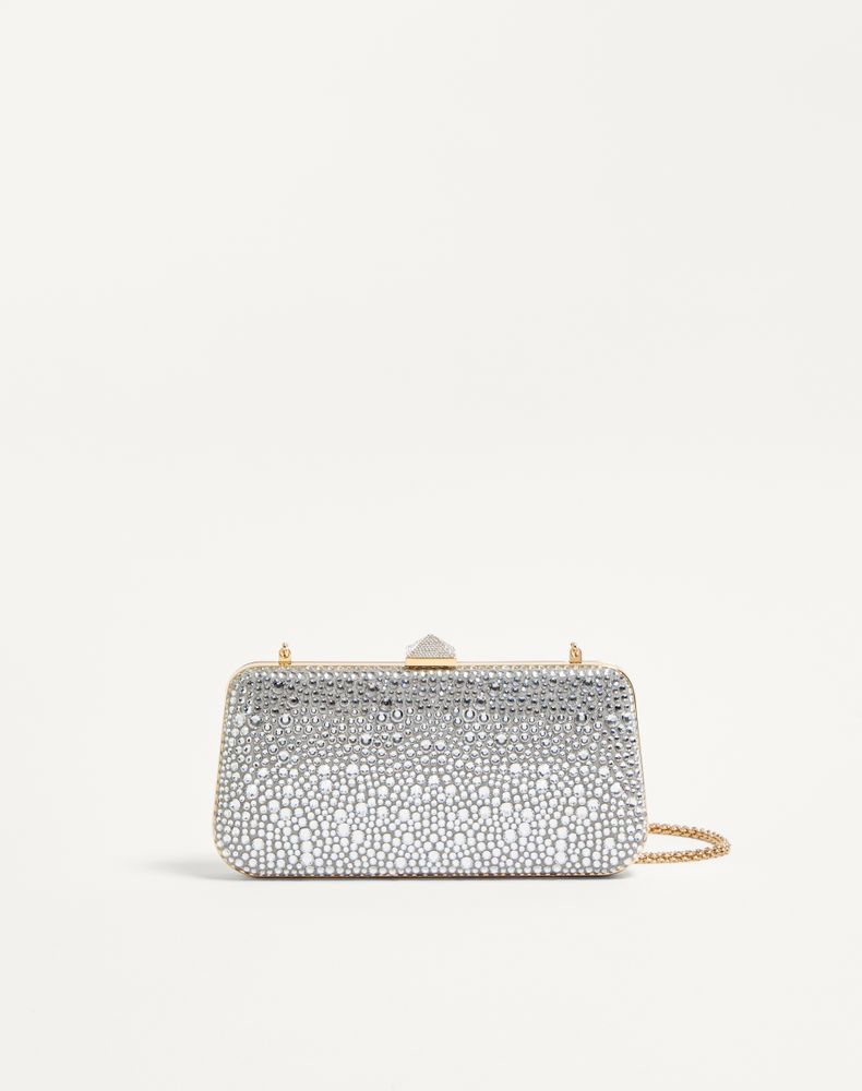 Valentino Garavani Women's Crystal Carry Secrets Rhinestone Minaudiere Woman Uni