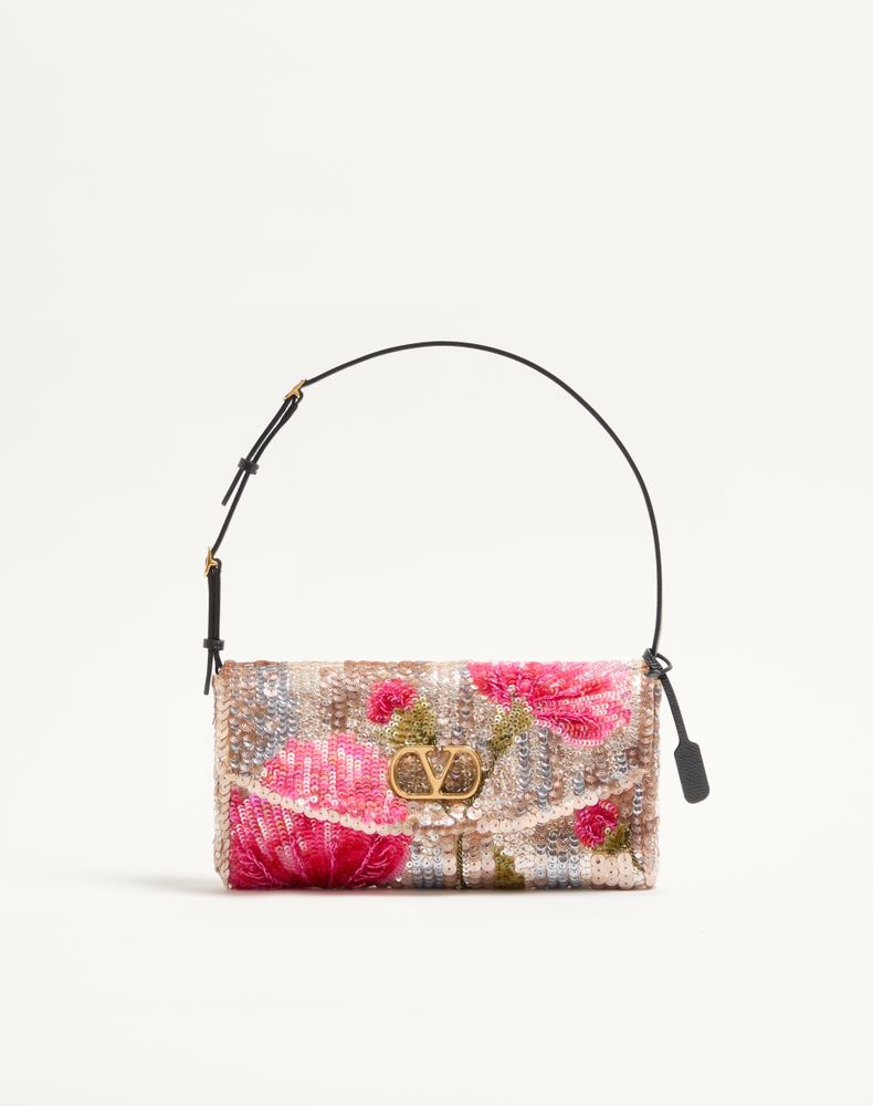 Valentino Garavani Women's Multicolour Devain Small Embroidered Shoulder Bag Woman Uni