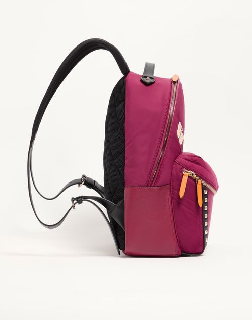 Valentino Garavani - Rockstud Backpack In Technical Fabric - Insolent - Man - Backpacks