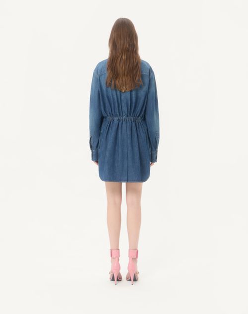 Valentino - Midi Denim Dress - Denim - Woman - Denim
