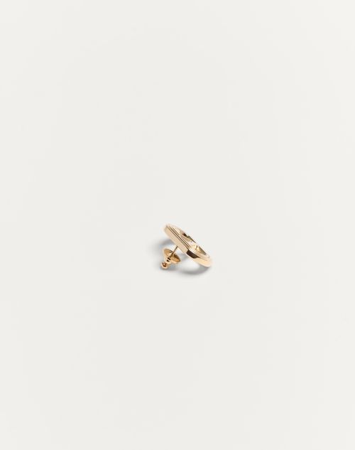 Valentino Garavani - Ovalette Metal Earrings - Gold - Woman - Jewelry