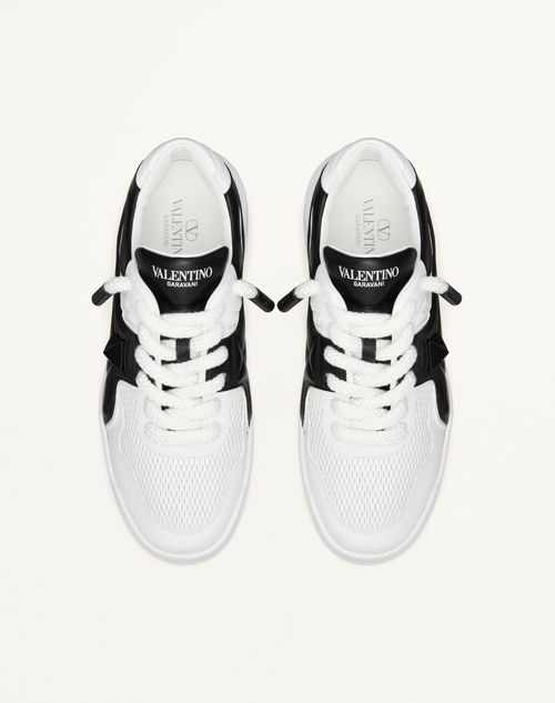 Valentino Garavani - ワンスタッズ Xl パーフォレーティドナッパレザー ロートップスニーカー - ホワイト/ブラック - メンズ - スニーカー