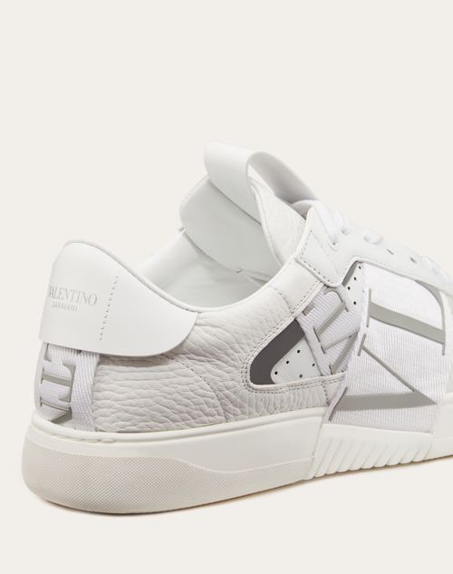 Valentino Garavani - Low-top Calfskin Vl7n Sneaker With Bands - White/ice - Man - Sneakers