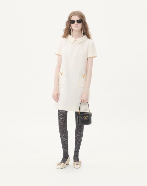 Valentino - Crepe Couture Short Dress - Ivory - Woman - Dresses