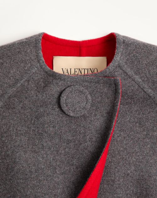 Valentino - ダブルフェイス コート - グレー - ウィメンズ - コート & アウター