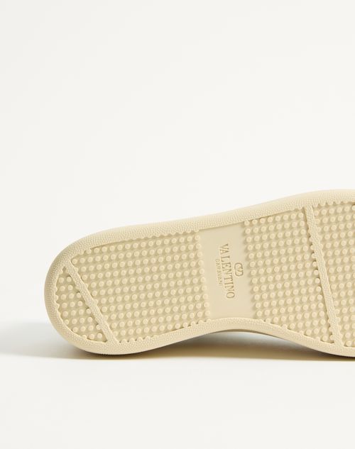 Valentino Garavani - ロイコ ナッパカーフスキン フラットフォームスニーカー - ホワイト - ウィメンズ - スニーカー