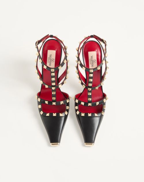 Valentino Garavani - ロックスタッズ キッドスキン パンプス 100mm - ブラック - ウィメンズ - パンプス