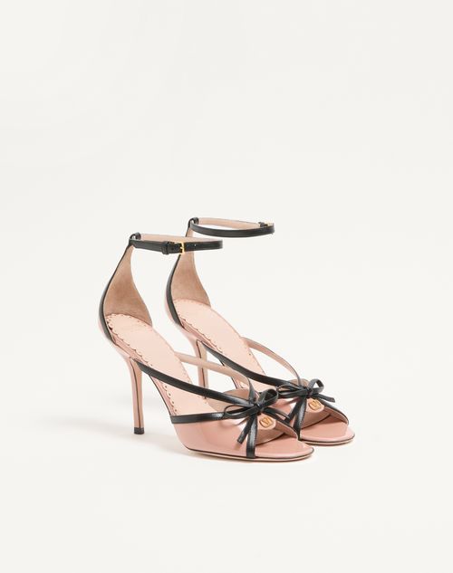 Valentino Garavani - Bepointy Sandal In Patent Leather And Kidskin 100mm - Pink/black - Woman - Sandals