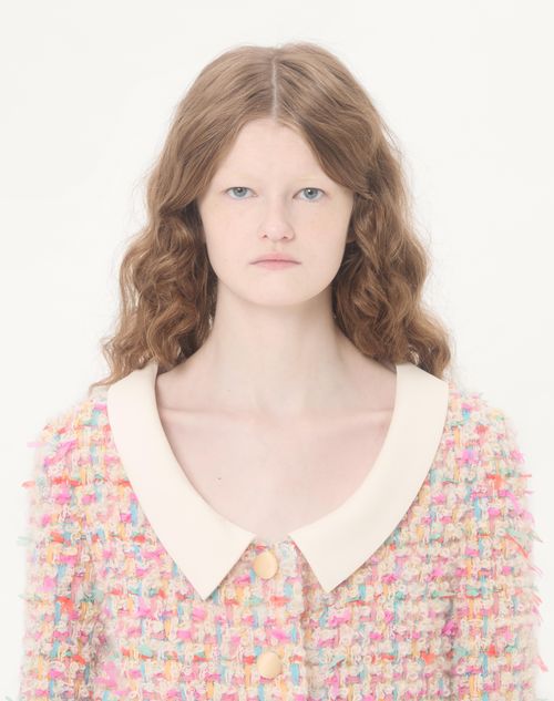 Valentino - Candy Tweed Jacket - Multicolour - Woman - Jackets And Blazers