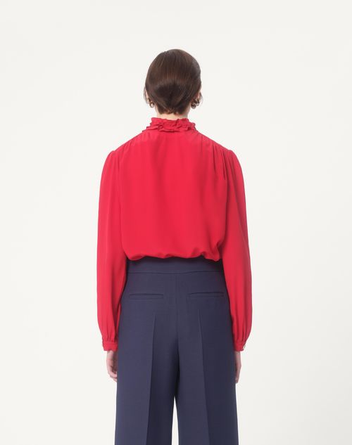 Valentino - Camicia In Crepe De Chine - Paris - Donna - Camicie E Top