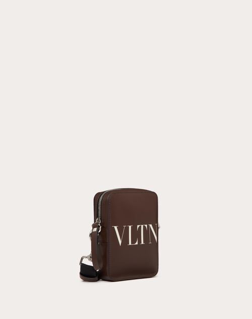 Valentino Garavani - Small Vltn Leather Crossbody Bag - Fondant/light Ivory - Man - Shoulder Bags