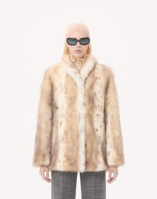 Valentino - Shearling Coat - Ivory - Woman - Coats And Outerwear