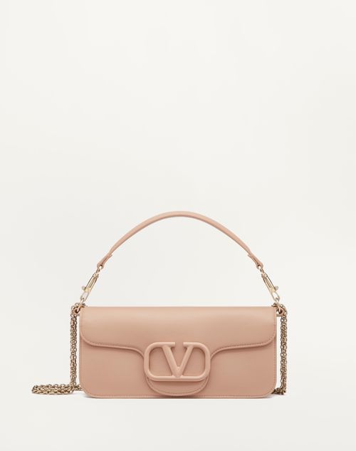 Valentino Loco Small Vlogo Lambskin Shoulder Bag In Rose Cannelle