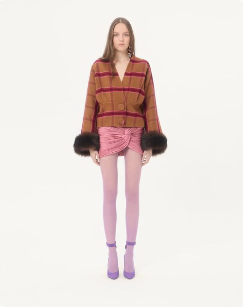 Valentino - Satin Cady Mini Skirt - Vintage Rose - Woman - Skirts