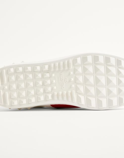 Valentino Garavani - Calfskin Open Sneaker - White/red - Man - Trainers
