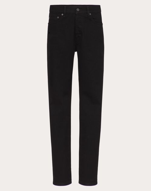 Valentino - Denim Pants - Black - Man - Denim