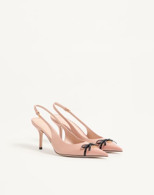 Valentino Garavani - Bepointy Slingback Pump In Patent Leather And Kidskin 80mm - Phard/black - Woman - Pumps And Slingbacks