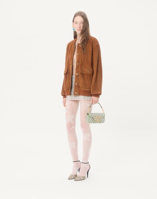 Valentino Garavani - Valentino Garavani Locò Small Embroidered Shoulder Bag - Mint/crystal - Woman - Shoulder Bags