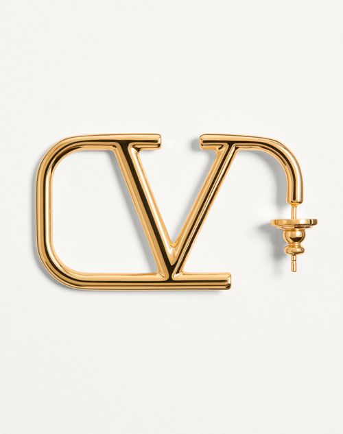 Valentino Garavani - Vlogo Signature Metal Earrings - Gold - Woman - Jewellery