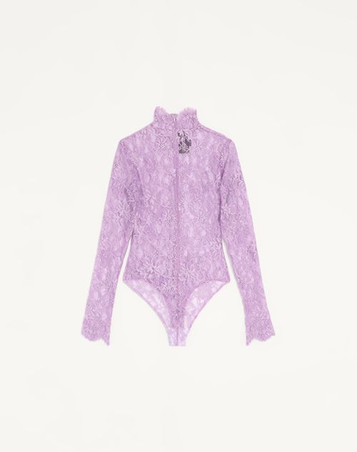 Valentino - Floral Lace Body - Soft Wisteria - Woman - Lingerie