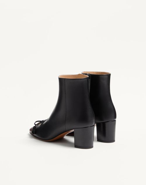 Valentino Garavani - Valet Du Roi Kidskin Leather Ankle Boot 60mm - Black/coffe - Woman - Boots