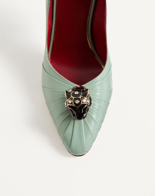 Valentino Garavani - Zapato Panthea De Cabritilla Con Tacón De 105 mm - Morning Dew - Mujer - Salones