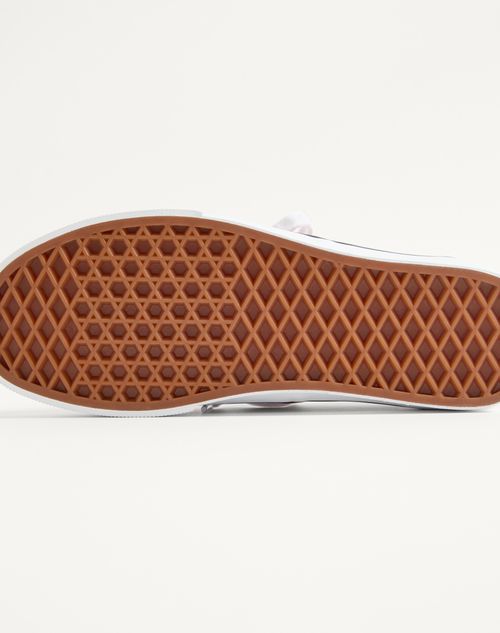 Valentino Garavani - Zapatilla De Caña Baja Valentino Garavani And Vans Hecha De Tela Con Estampado Vlogo Checkerboard - Rouge Pur/negro - Mujer - Sneakers