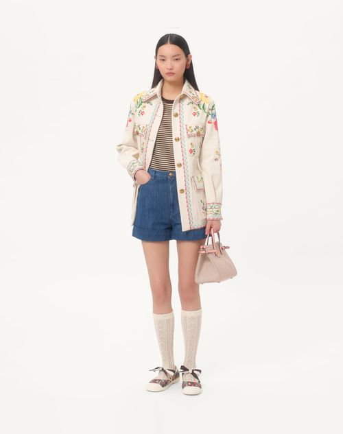 Valentino - Lightweight Denim Shorts - Denim - Woman - Denim