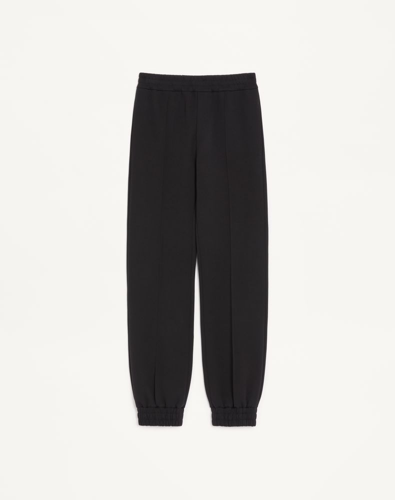 Valentino Men's Black Cotton Jogging Trousers With Vgold Man Xxl