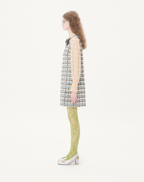 Valentino - Tweed Paillettes Embroidered Short Dress - Multicolor - Woman - Dresses