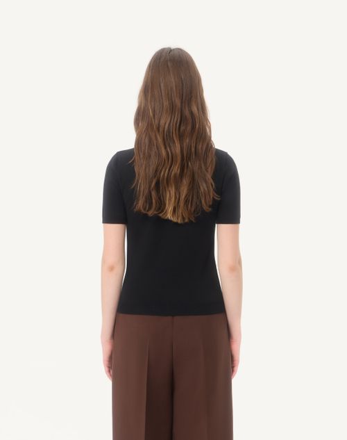 Valentino - Knit Top - Black - Woman - Knitwear