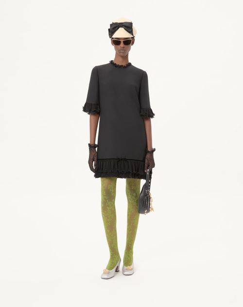 Valentino - Crepe Couture Short Dress - Black - Woman - Dresses