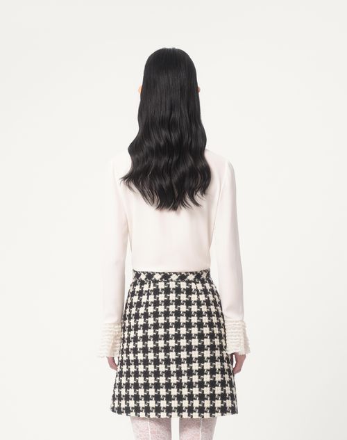 Valentino - Camicia In Georgette - Avorio - Donna - Camicie E Top