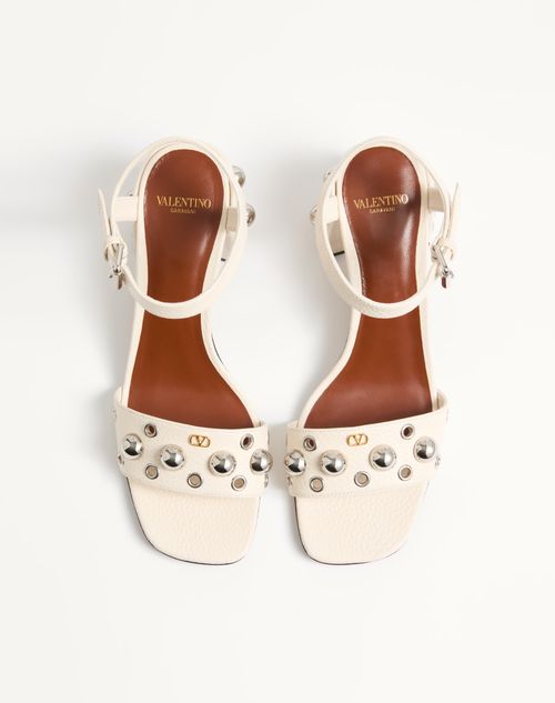 Valentino Garavani - Nellcôte Sandal In Grainy Calfskin 60mm - Light Ivory - Woman - Sandals