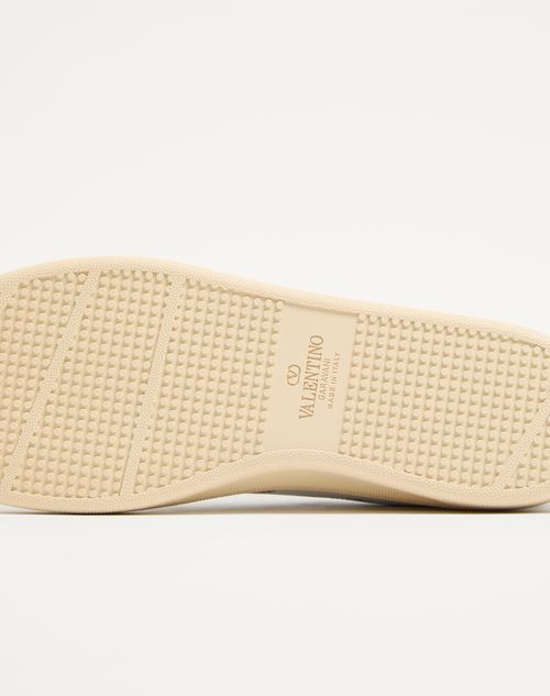 Valentino Garavani - Royco Sneaker In Nappa Calfskin With Cherryfic Pattern - White - Man - Sneakers