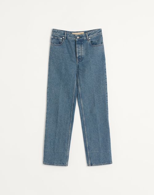 Valentino - Denim Pants - Blue - Man - Denim