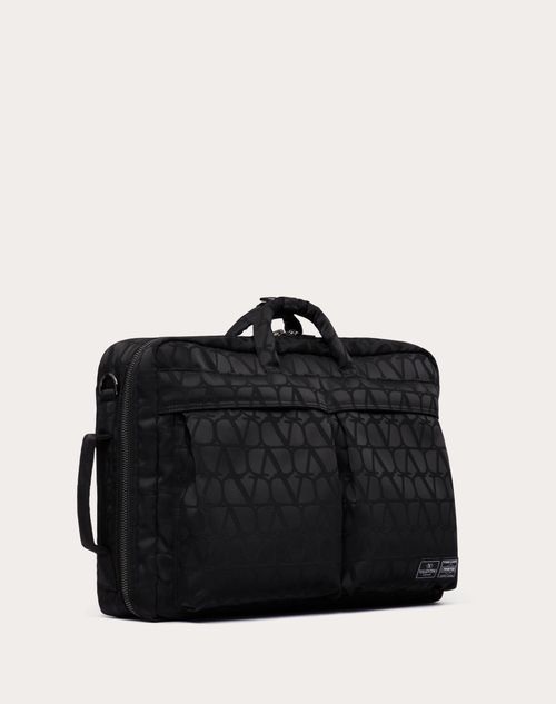 Valentino Garavani - Valentino Garavani And Porter 3way Briefcase - Black - Man - Totes