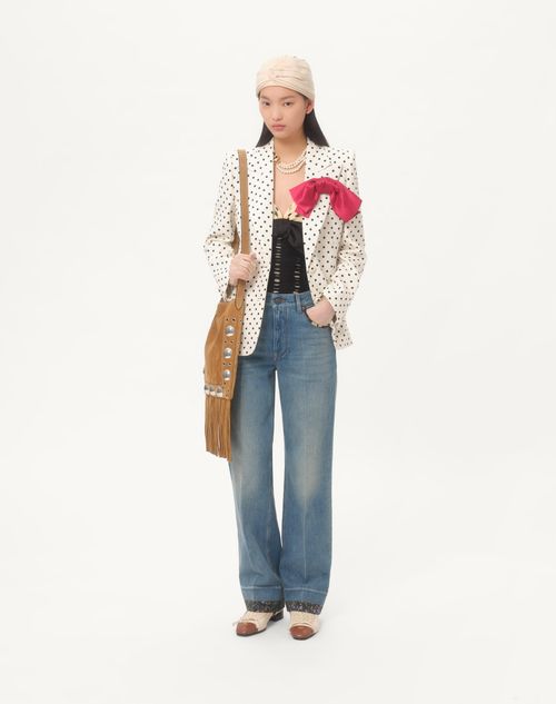 Valentino - Denim Pants - Denim - Woman - Denim
