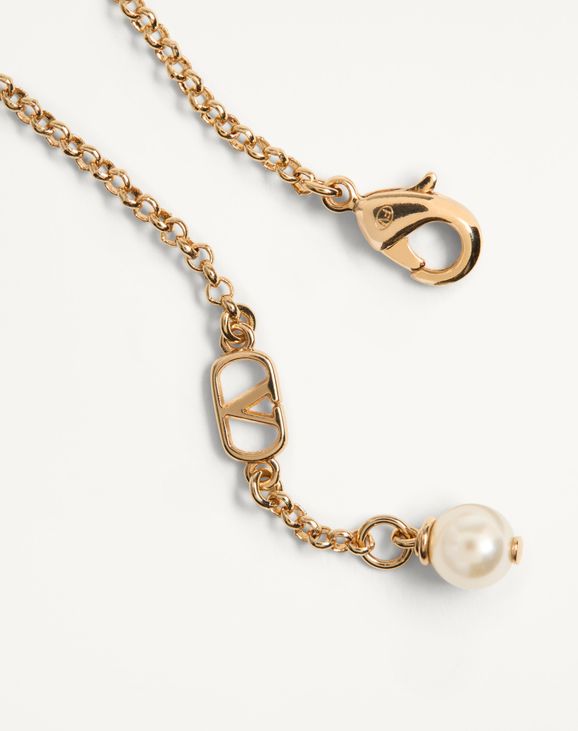 オヴァレット メタル X スワロフスキー®パール ブレスレット for