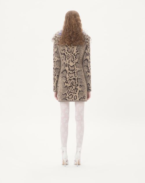 Valentino - Floral Lycra Tights - Ivory - Woman - Soft Accessories