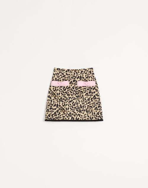 Valentino - Animalier Print Crepe Couture Skirt - Animal Print - Woman - Skirts