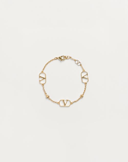 Valentino Garavani - Vlogo Signature Metal Bracelet - Gold - Woman - Jewelry