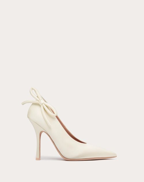 Valentino Garavani Nite-out Satin Pump 110 Mm Woman Ivory 39.5