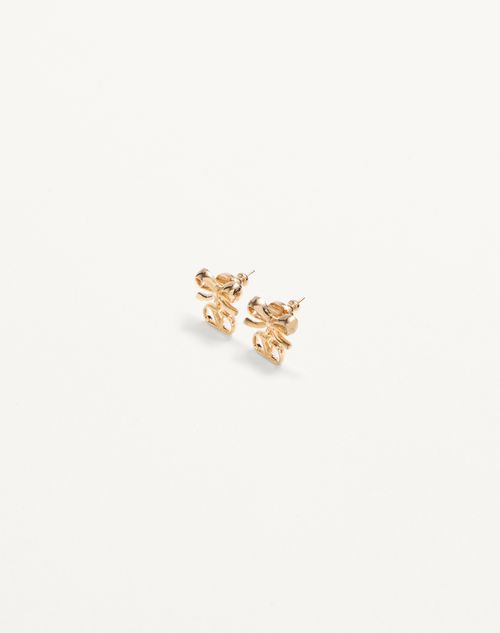 Valentino Garavani - Vlogo Signature Metal Earrings - Gold - Woman - Jewellery
