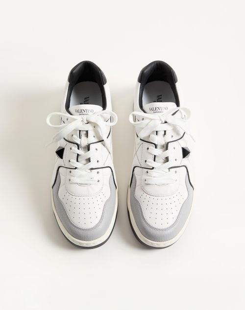 Valentino Garavani - One Stud Low-top Nappa Sneaker - White - Man - Trainers