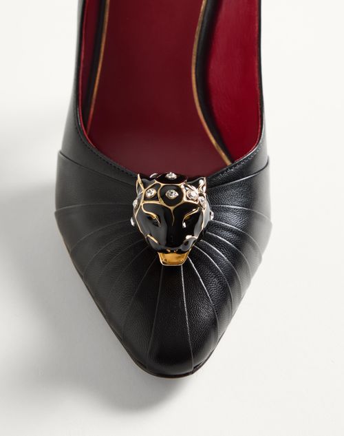 Valentino Garavani - Panthea Goatskin Pumps 105mm - Black - Woman - Pumps