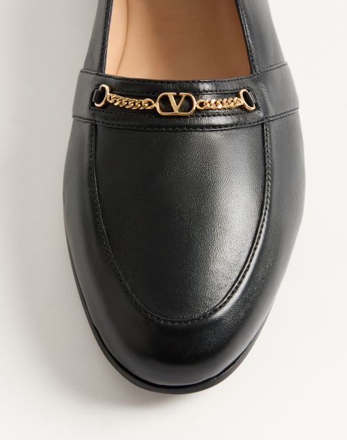 Valentino Garavani - Étudiant Nappa Leather Loafer - Black - Man - Loafers And Drivers